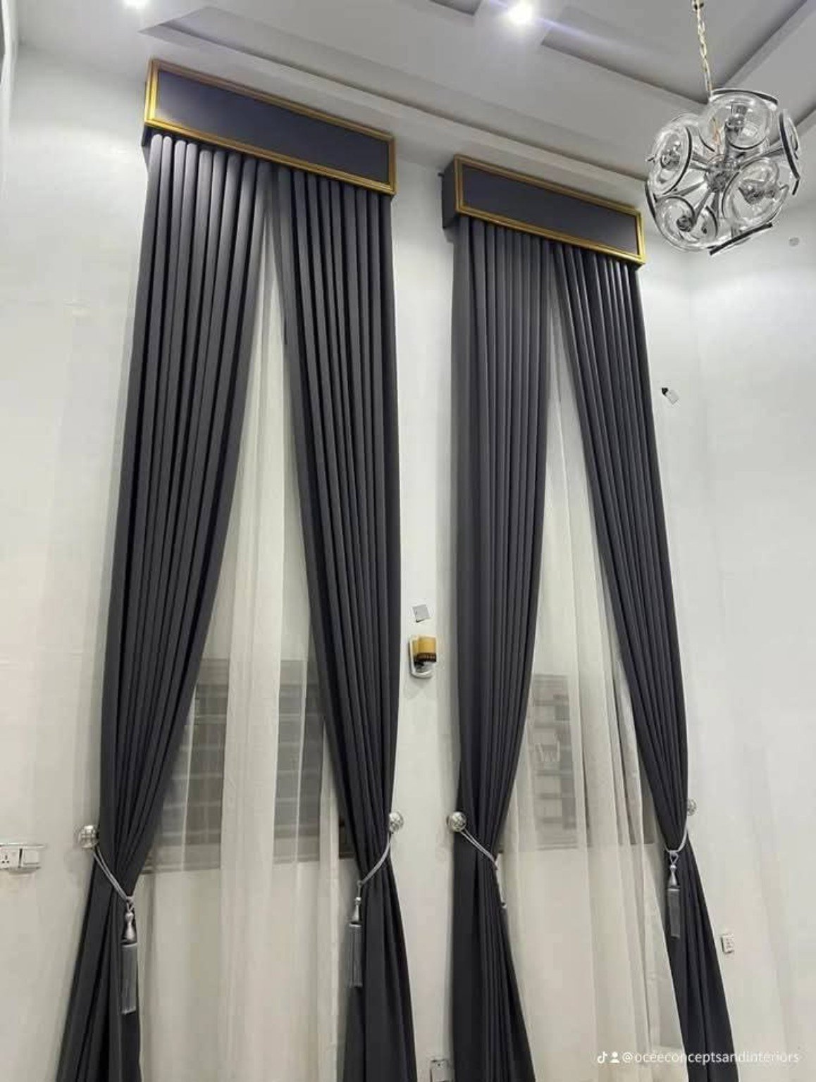Black and gold interior treatment