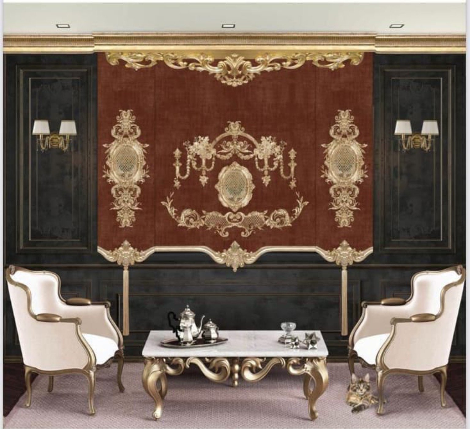 Luxury Living Room Treatment